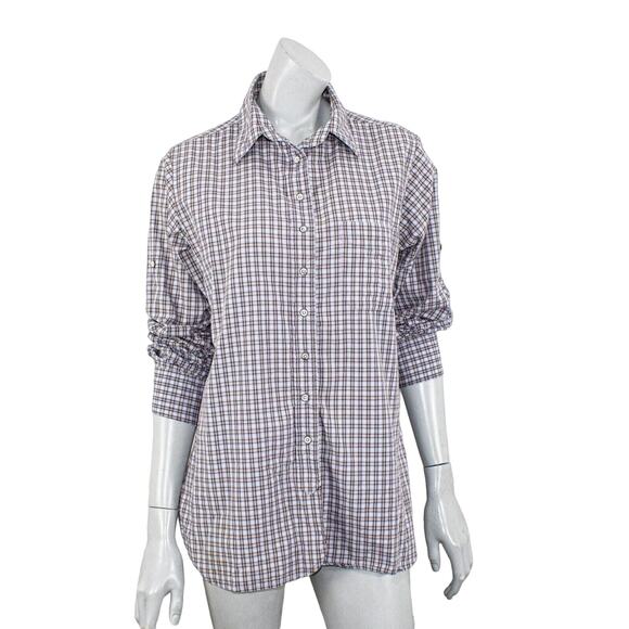 Rag & Bone Women's Button up shirt Plaid Cotton Handmade in USA size 2 - Picture 1 of 11